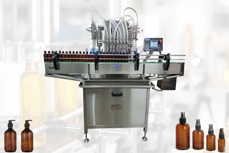 Servo Liquid Filling Machine For Shampoo/Gel/Cosmetics