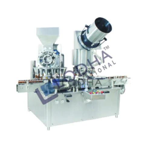 Dry Syrup Powder Filling and Rubber Stoppering Machine